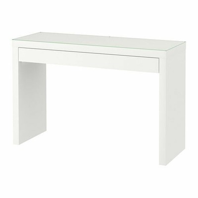malm white dressing table